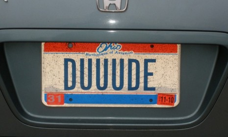 Some 9.3 million cars are rocking personalized license plates, including this classic Ohio plate.
