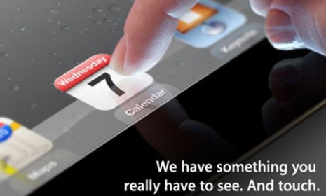 Apple&#039;s invitation to what is expected to be the iPad 3 debut has techies salivating over the potential look and feel of the new tablet.