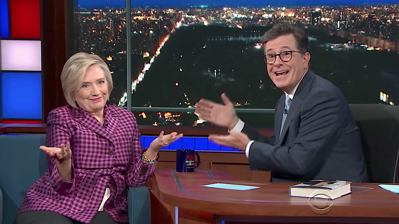 Stephen Colbert interviews Hillary Clinton