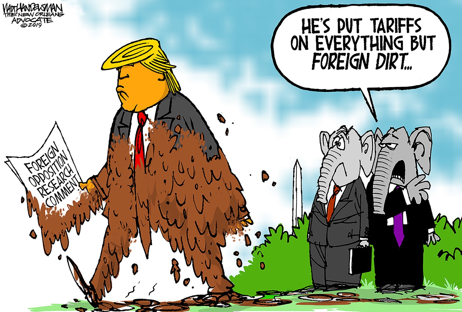7 scathingly funny cartoons about Trump's 'foreign dirt' comment | The Week