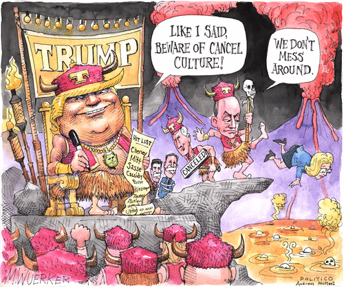 Political Cartoon U.S. trump gop cpac