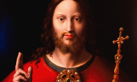 A Joos Van Cleve painting of Christ