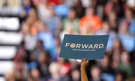 Barack Obama campaign sign