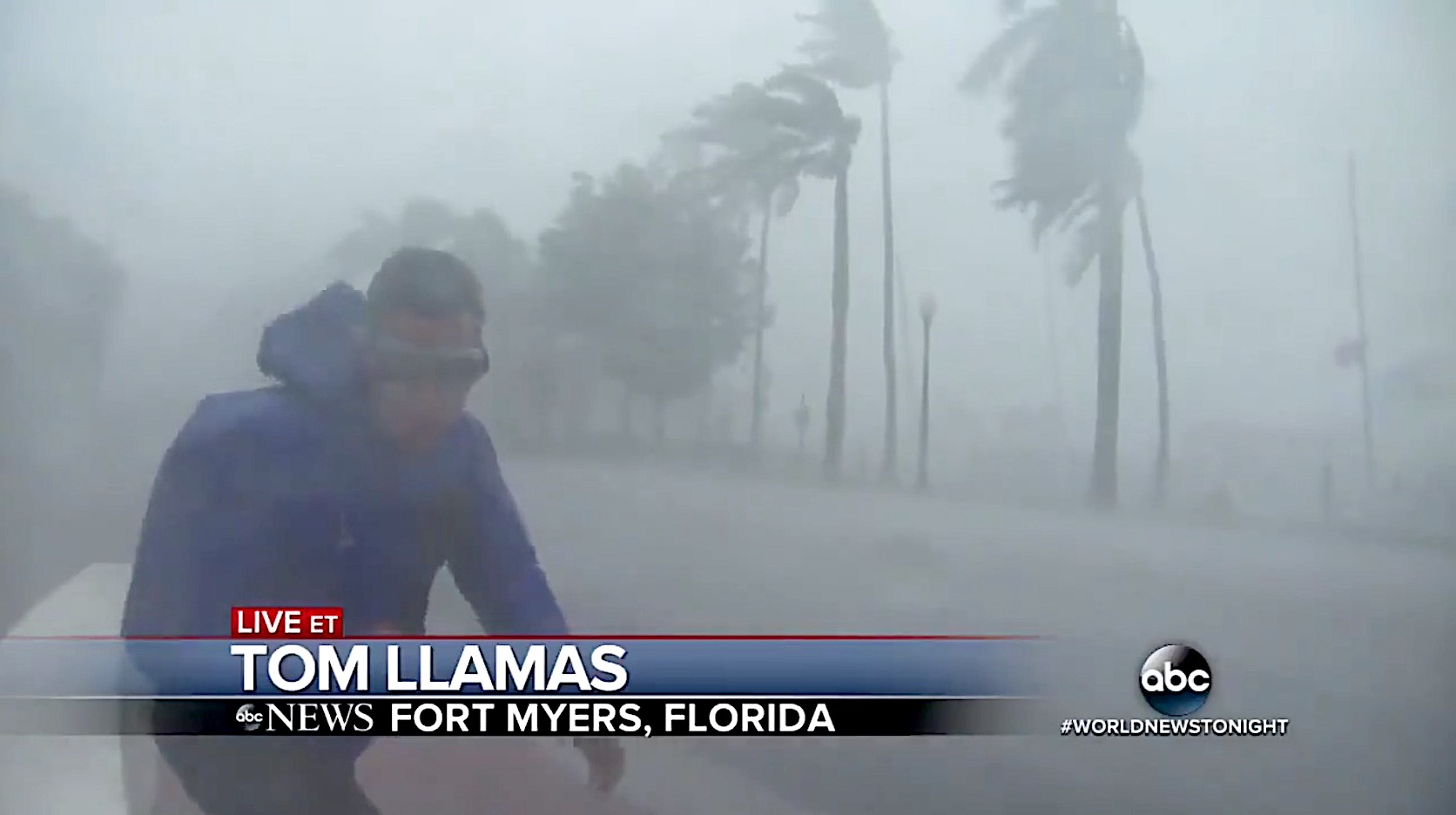 Tom Llamas reports from Hurricane Irma in Fort Myers