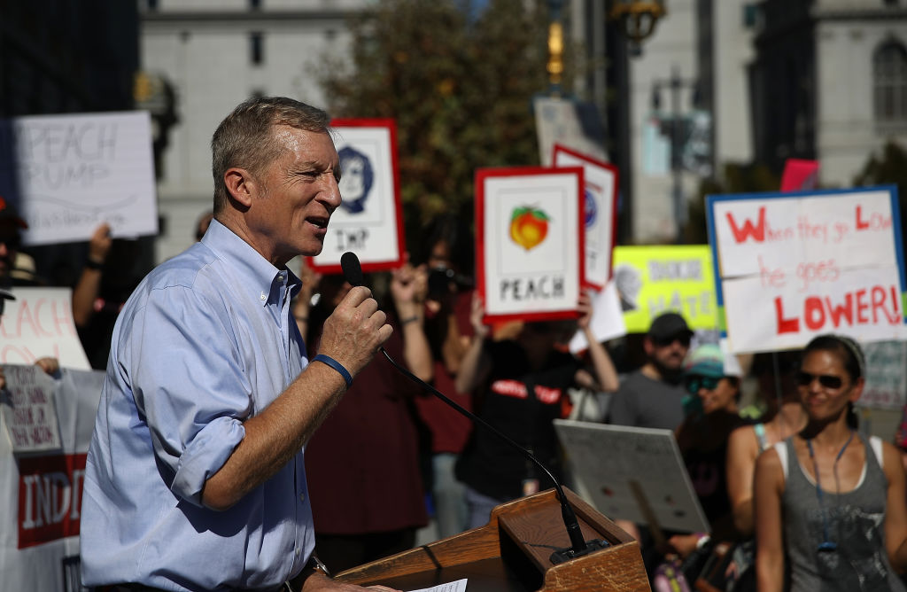 Billionaire Tom Steyer complains about Fox News pulling his ad