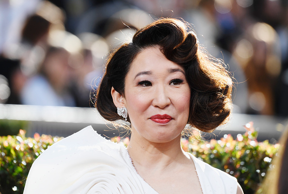 Host Sandra Oh arrives at the 76th Annual Golden Globe Awards.
