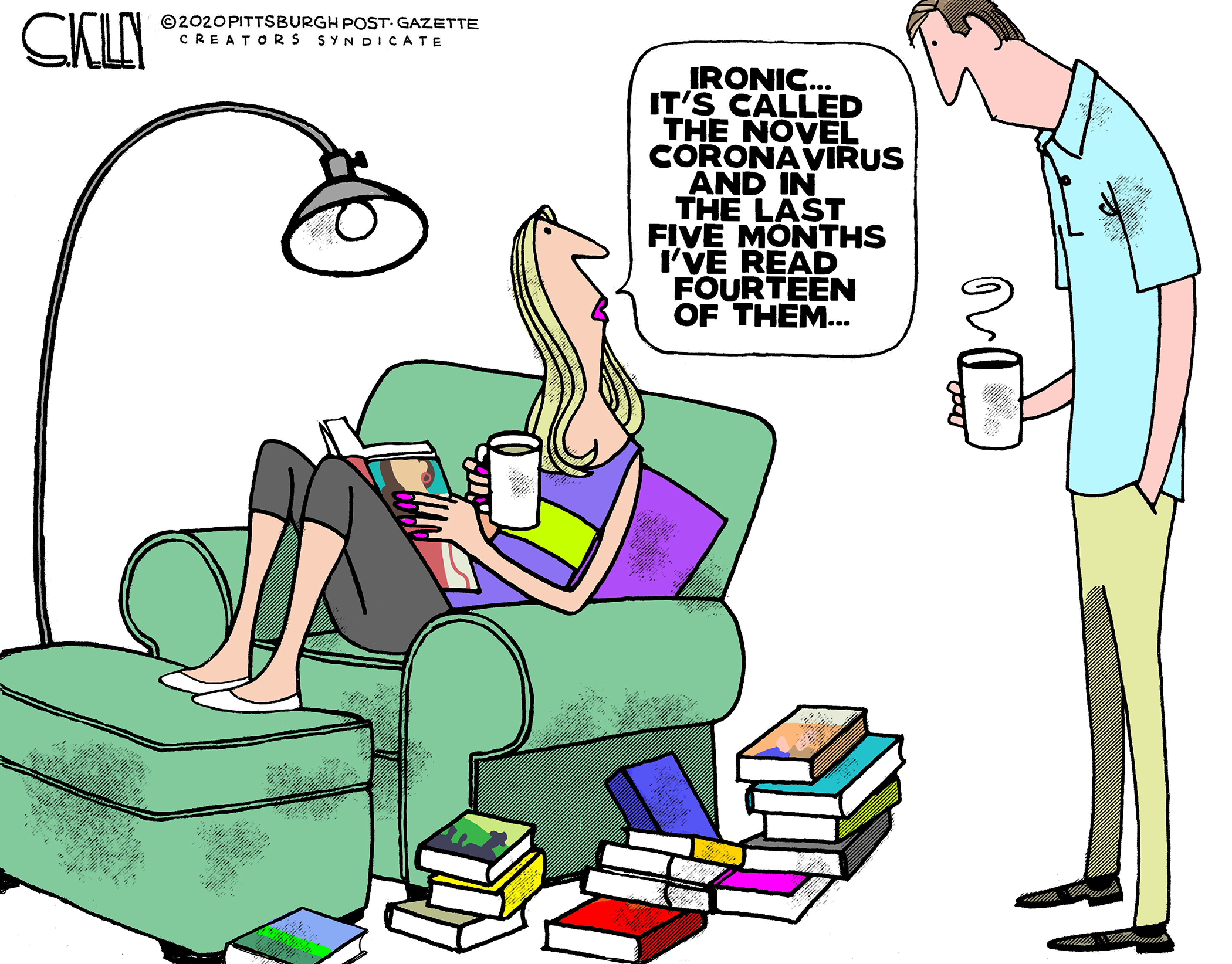 Editorial Cartoon U.S. novel coronavirus reading&amp;nbsp;