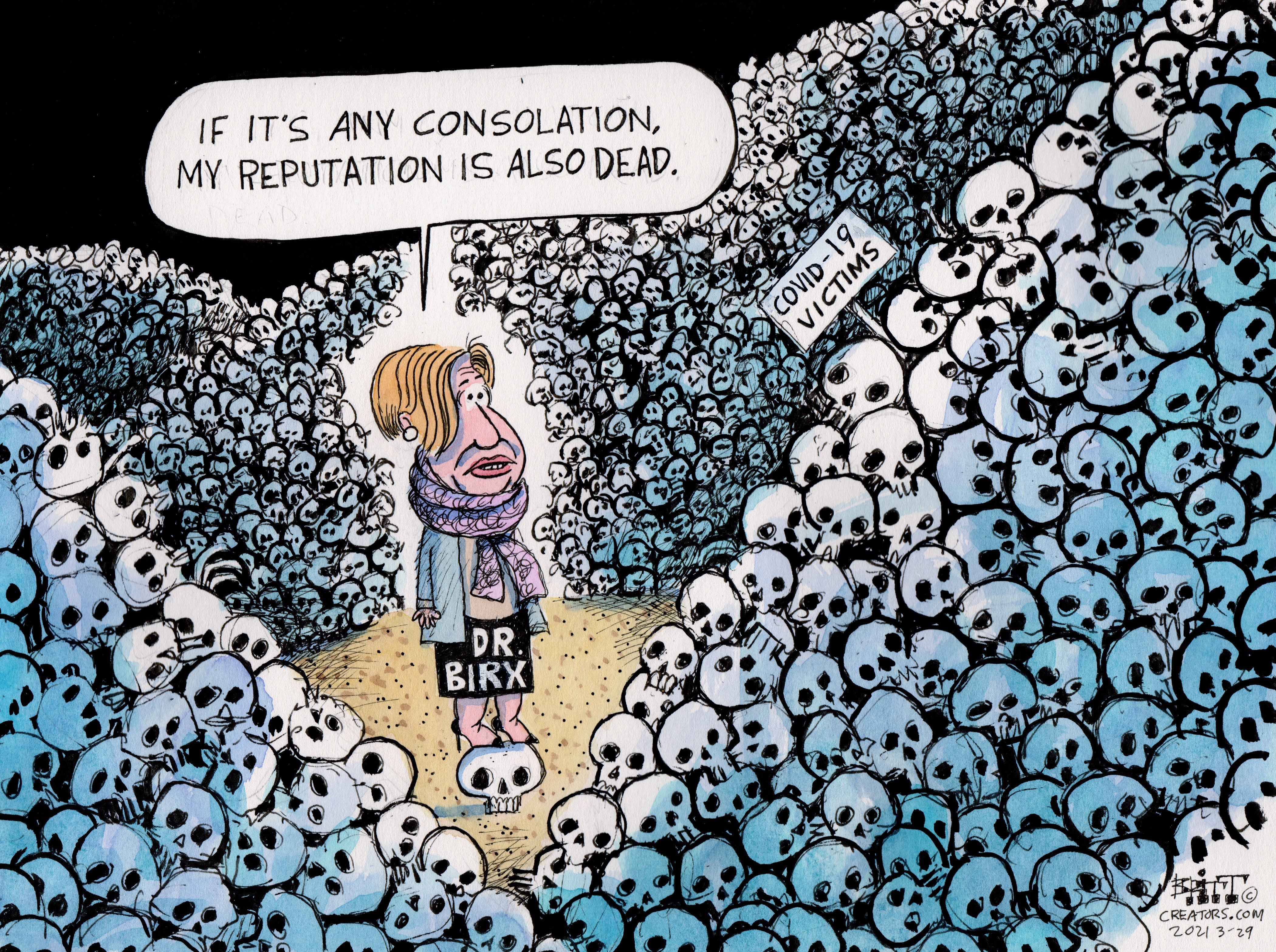 Political Cartoon U.S.&amp;nbsp;Dr. Birx coronavirus response