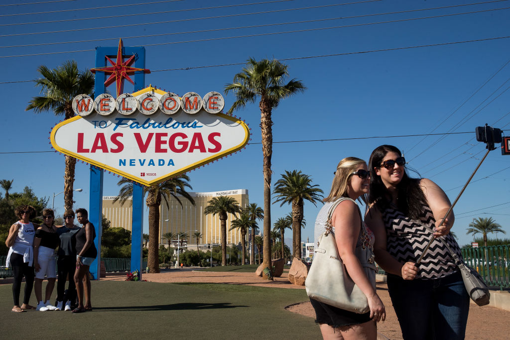 The Las Vegas sign.