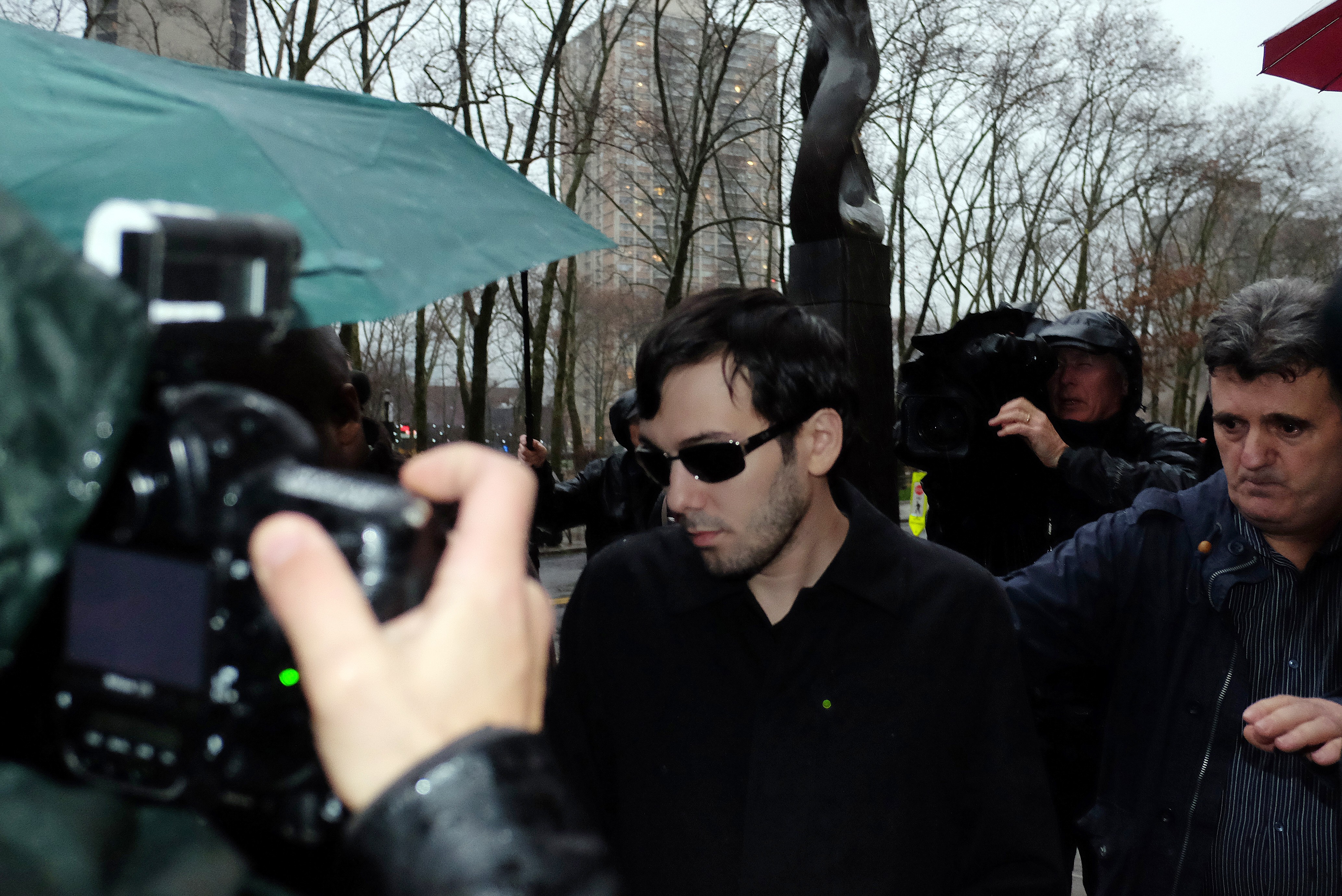 Shkreli leaving court after getting bail