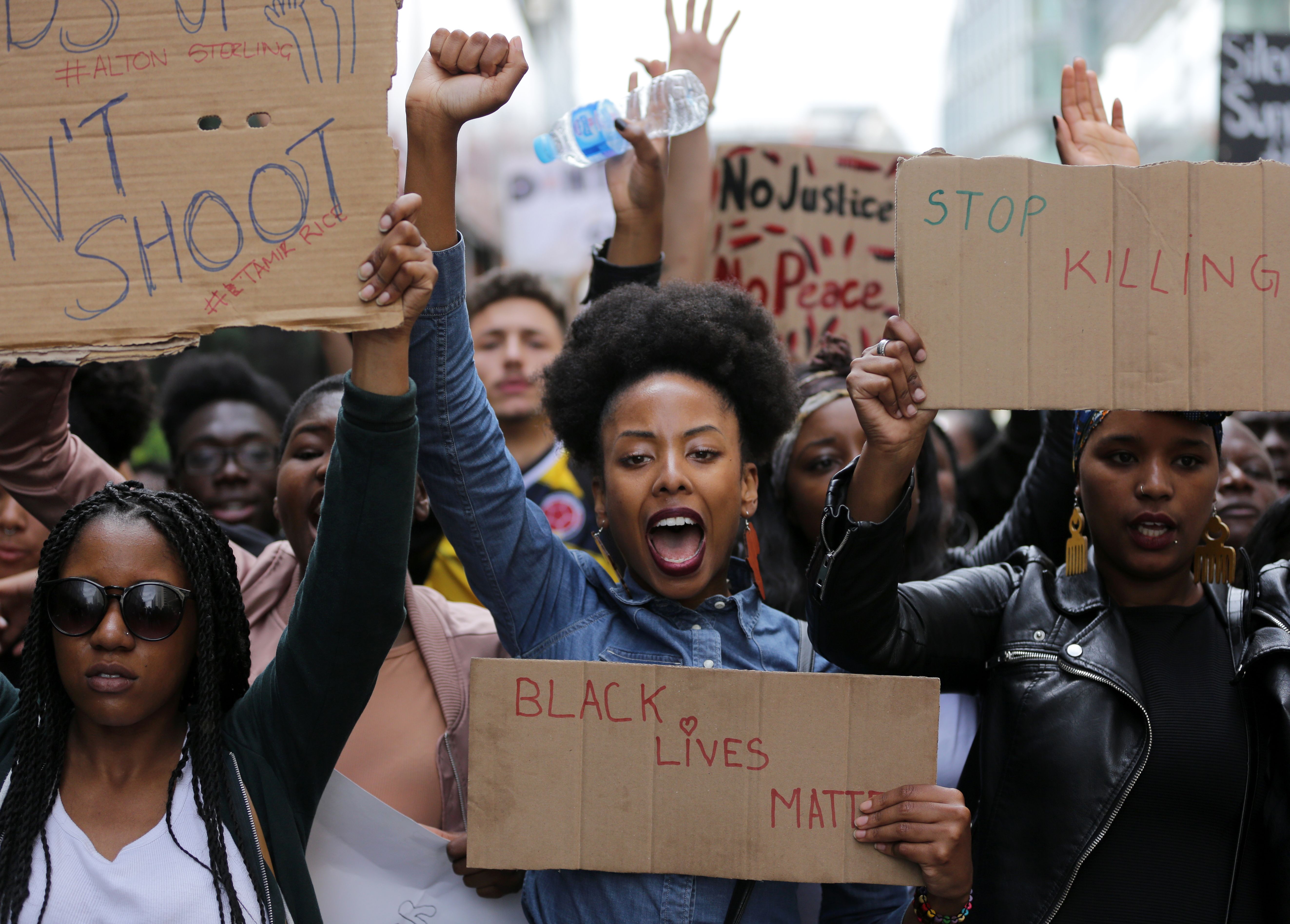 A Black Lives Matter protest.