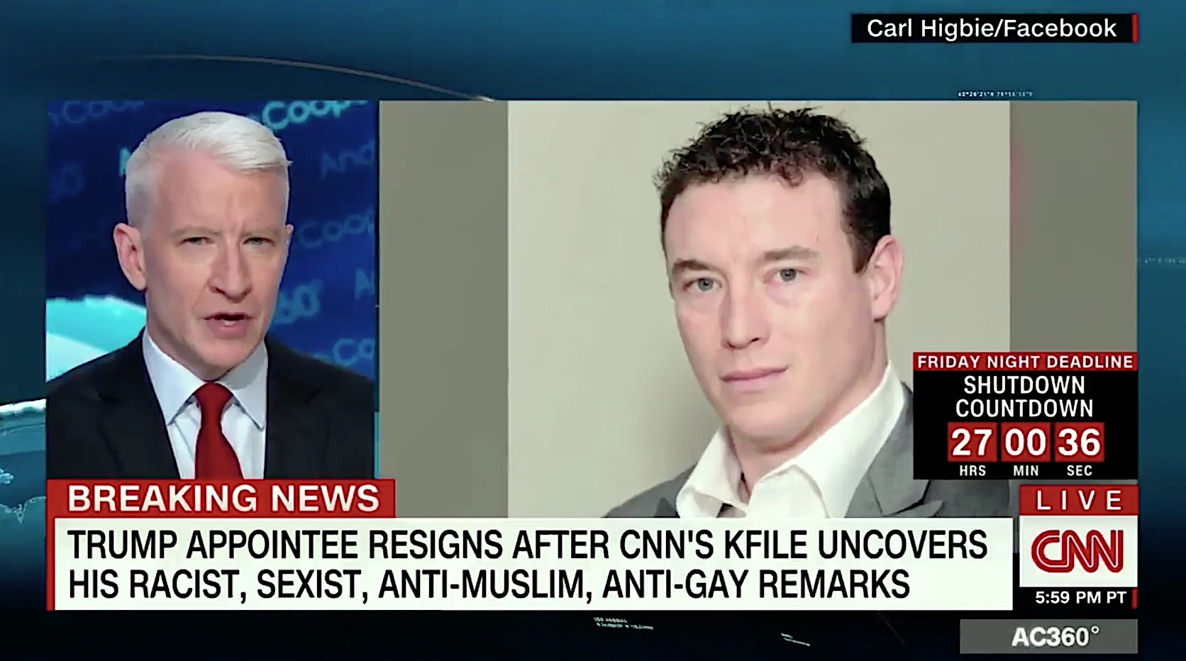 Carl Higbie resigns after controversial comments surface