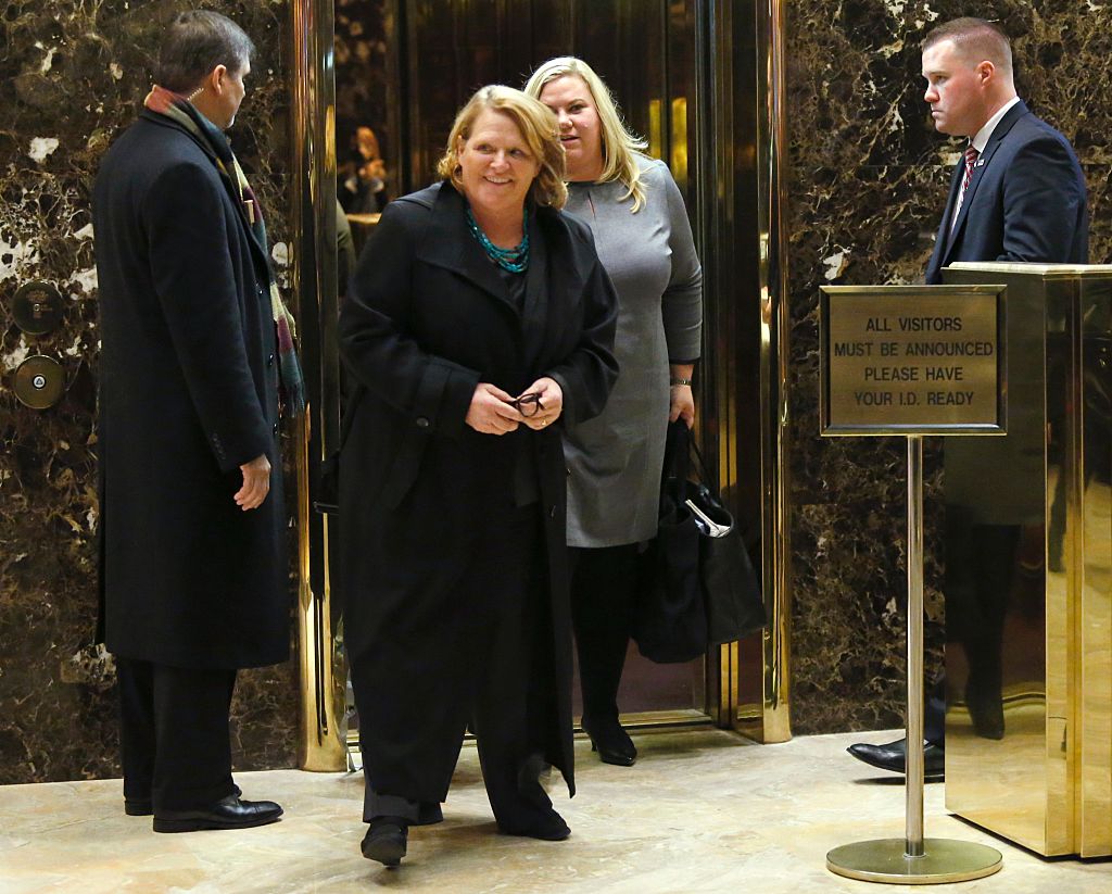 Sen. Heidi Heitkamp at Trump Tower in December 2016.