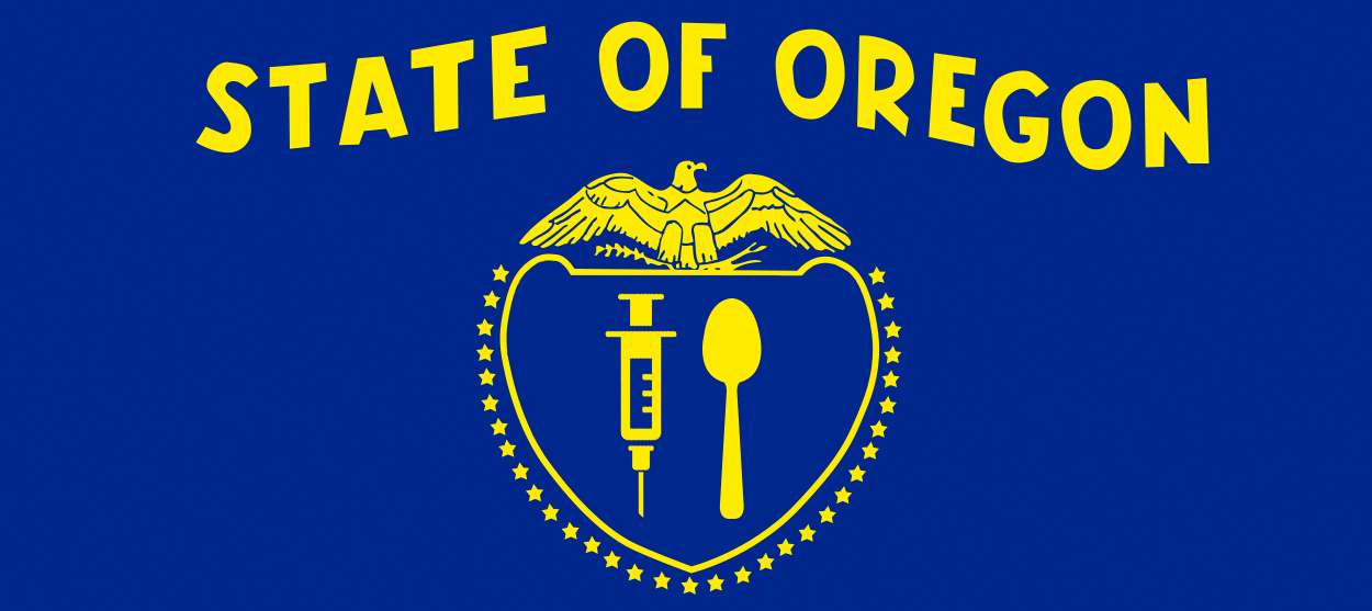 The Oregon flag.