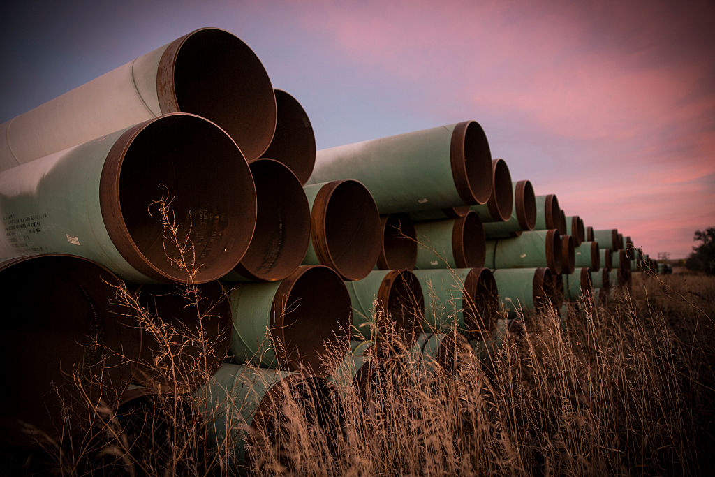 Keystone Pipeline pipes.