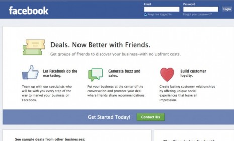 Facebook entered the online-deal market Tuesday with discounts emphasizing group activities and the site&#039;s inherent popularity might make it a no-brainer for businesses. 