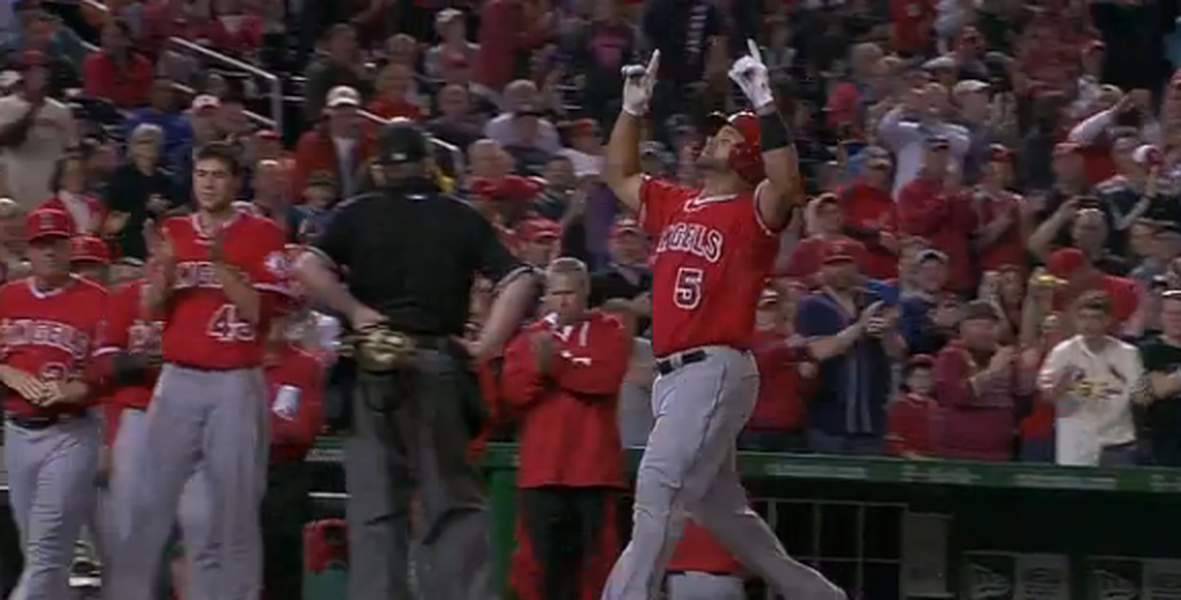Watch Albert Pujols join the 500 home run club with this bomb