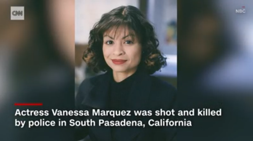 CNN reports on the police shooting of actress Vanessa Marquez