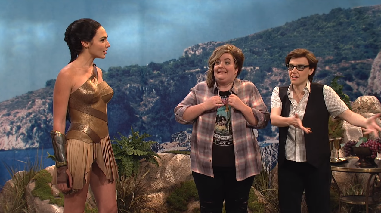 Gal Gadot as Wonder Woman on SNL