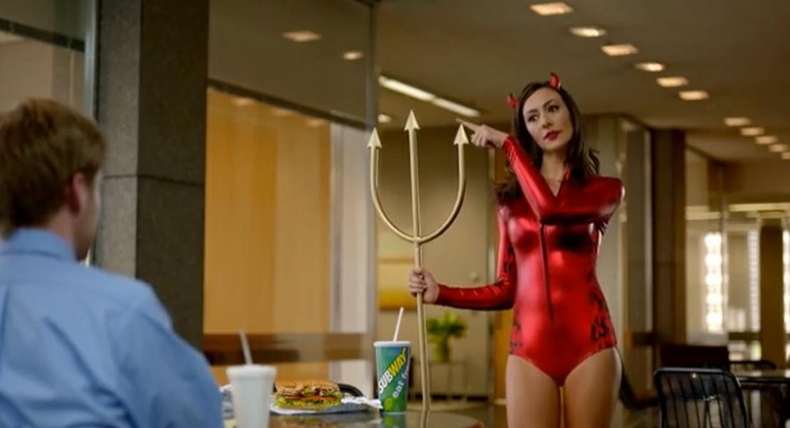 New Subway ad reminds women the importance of being able to fit into sexy costumes