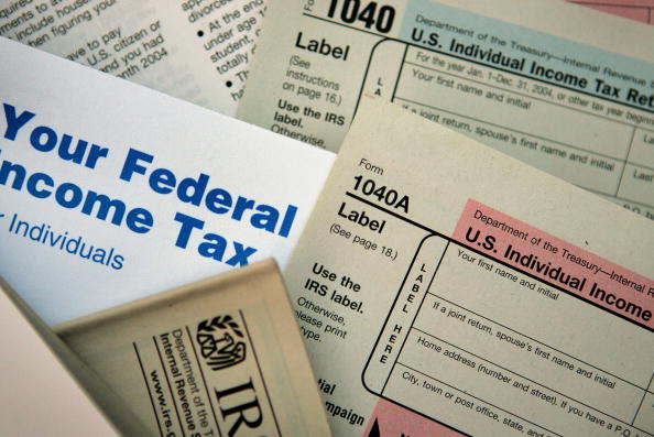 Income tax forms.