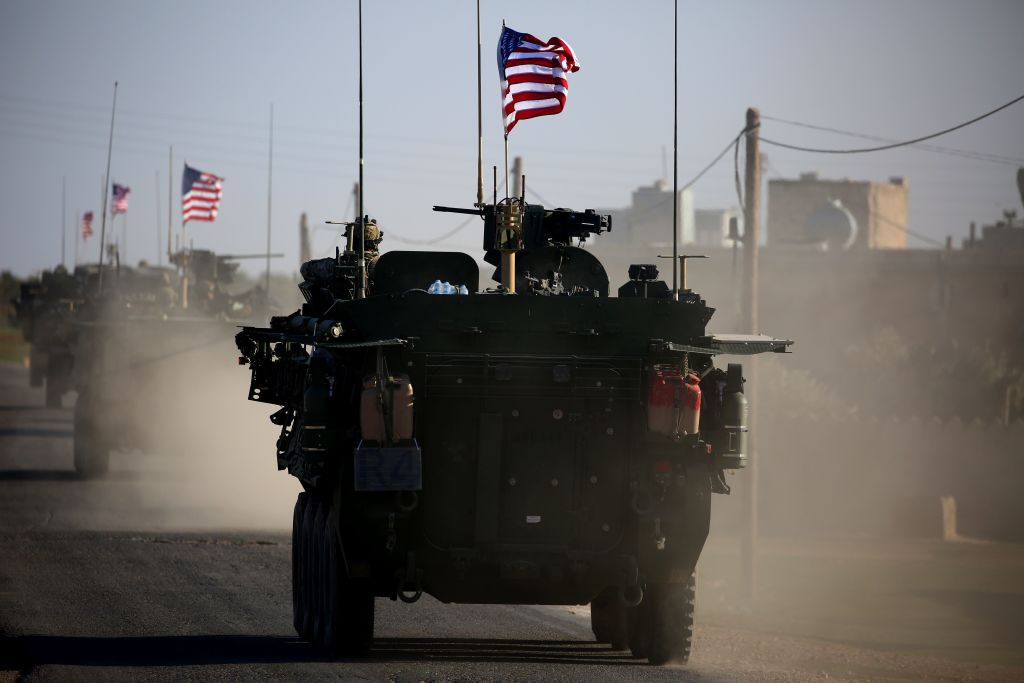 A U.S. convoy in Syria.