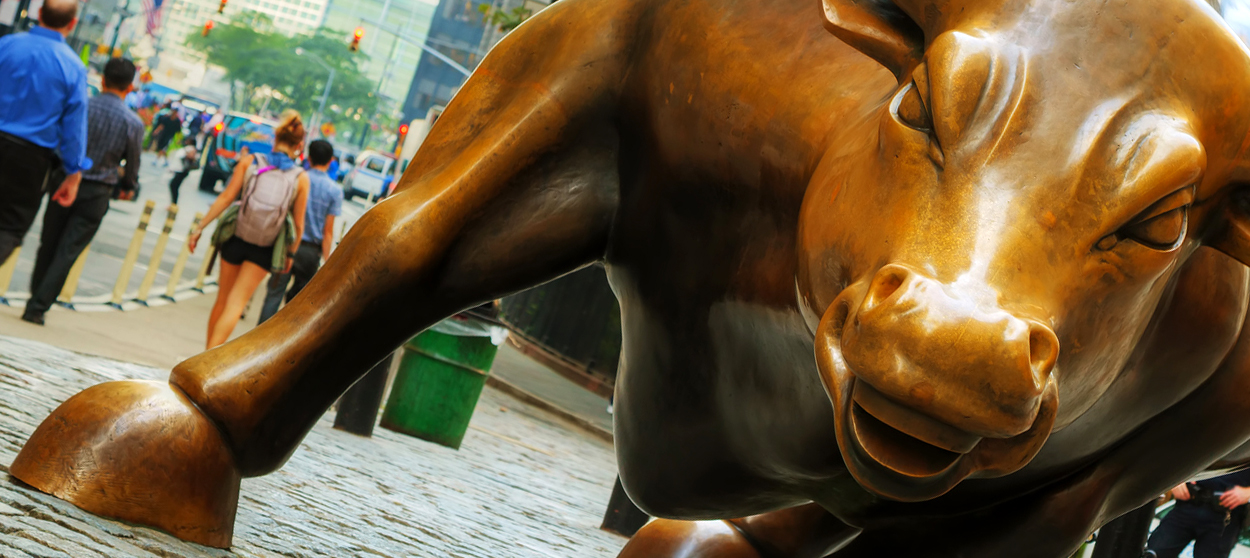 The Wall Street bull.