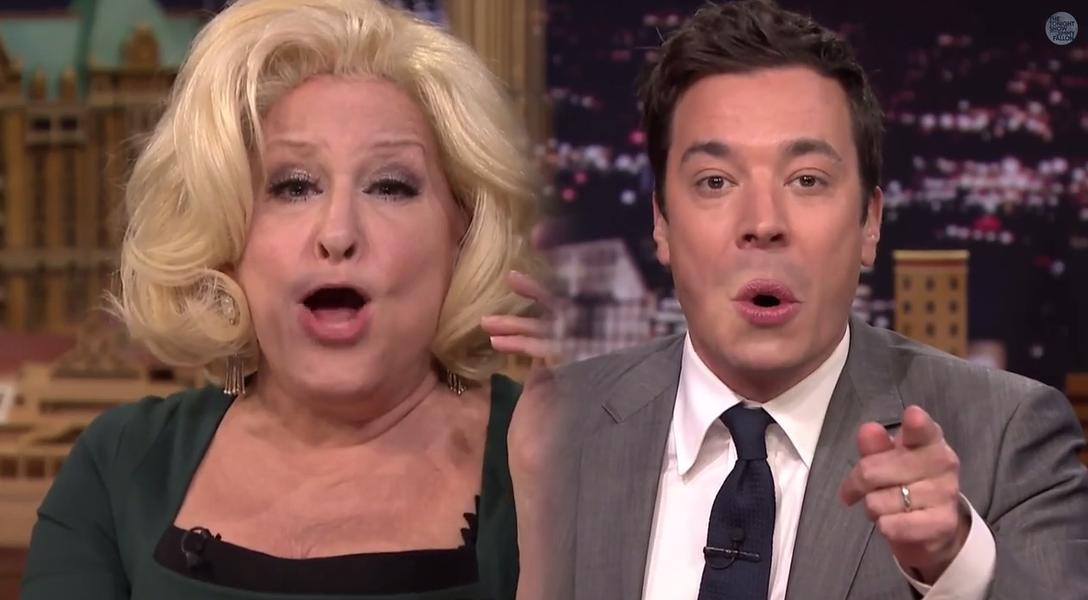 Jimmy Fallon and Bette Midler do a lip-flip duet to the Shirelles&#039; &#039;Baby It&#039;s You&#039;