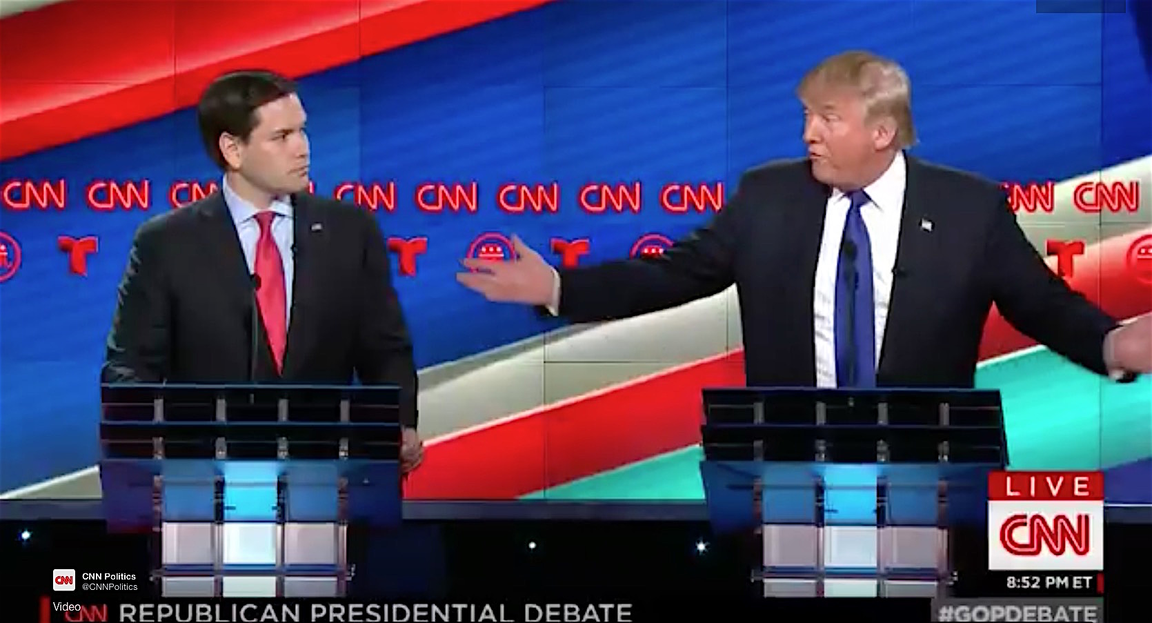 Donald Trump and Marco Rubio fight over immigration