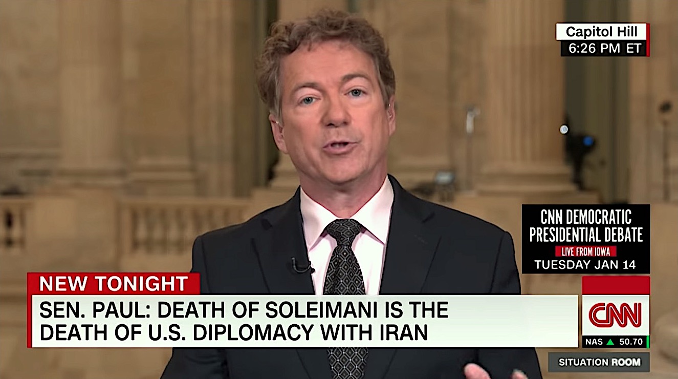 Rand Paul is anti-Iran war