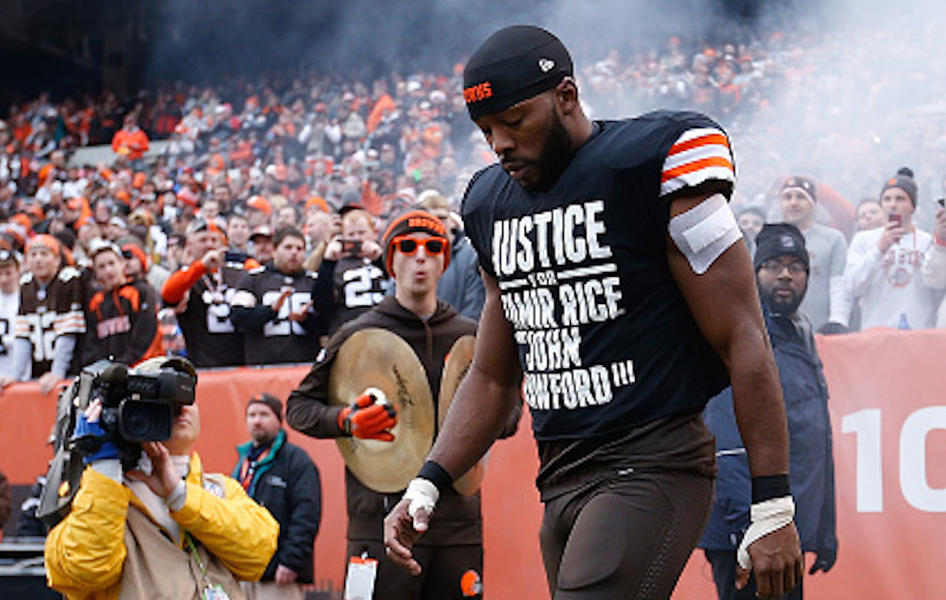 Cleveland police union demands apology for Browns&#039; Tamir Rice protest