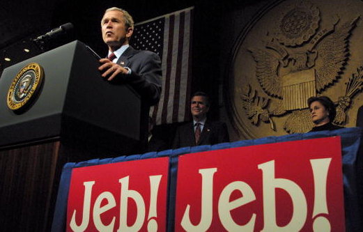 George W. Bush and Jeb Bush in 2002