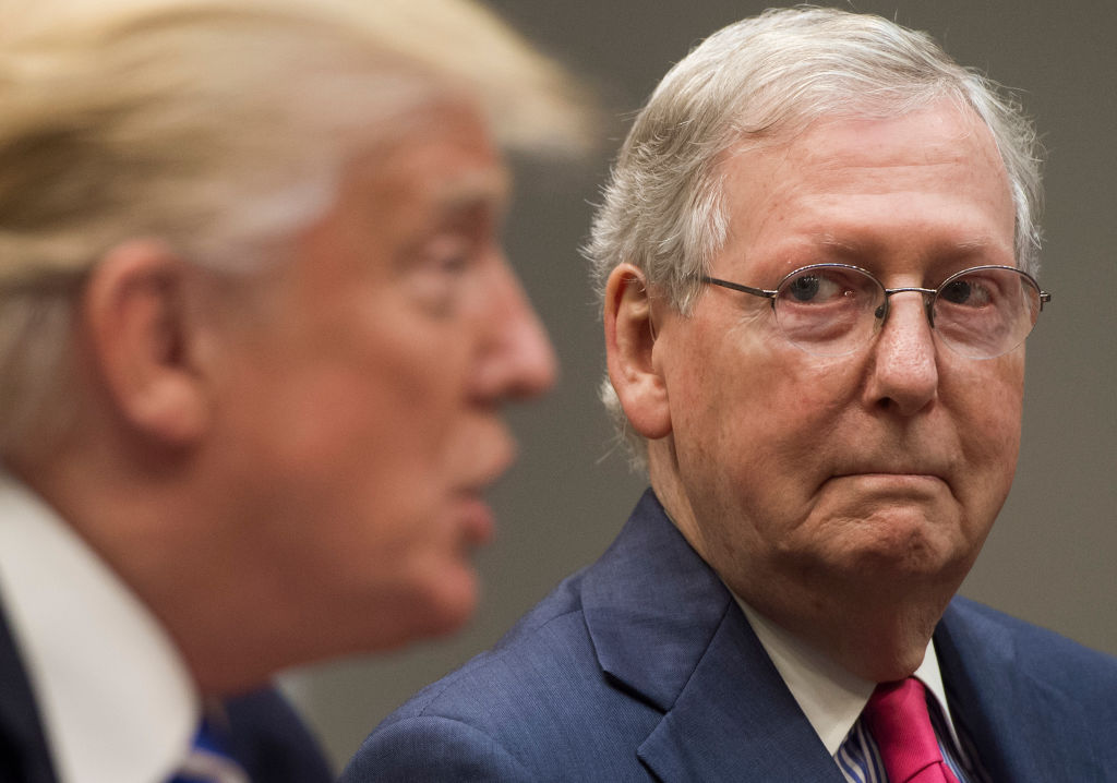 Donald Trump and Mitch McConnell.