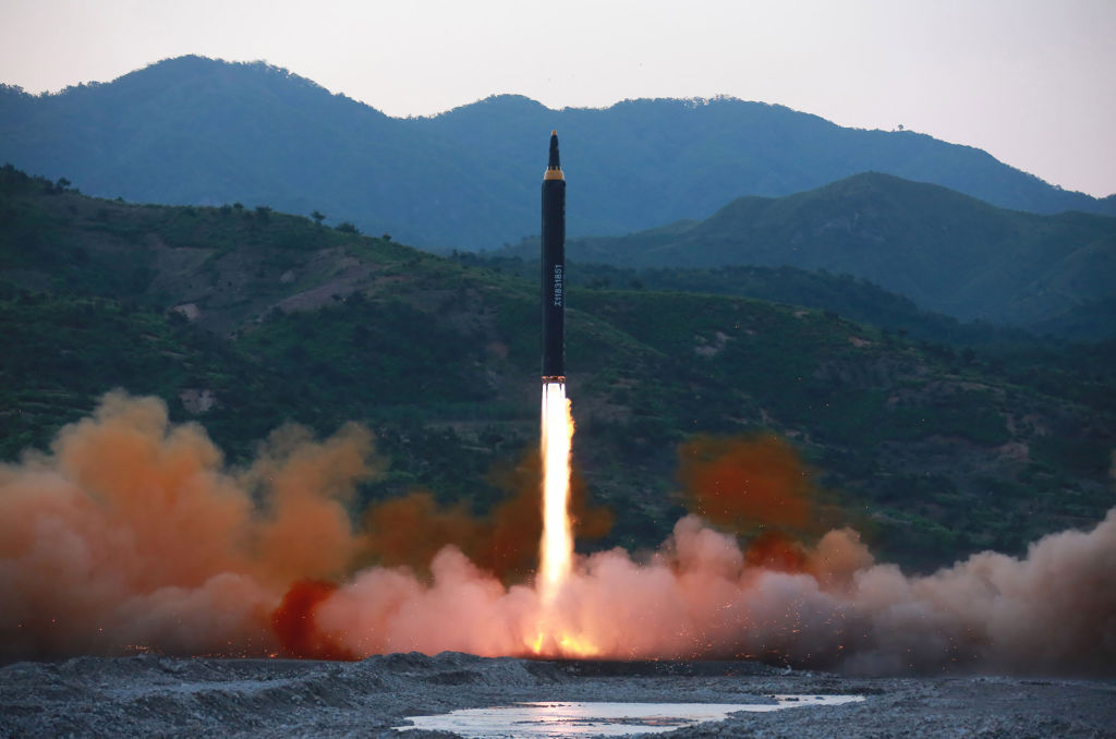 A North Korean missile fired in May 2017.