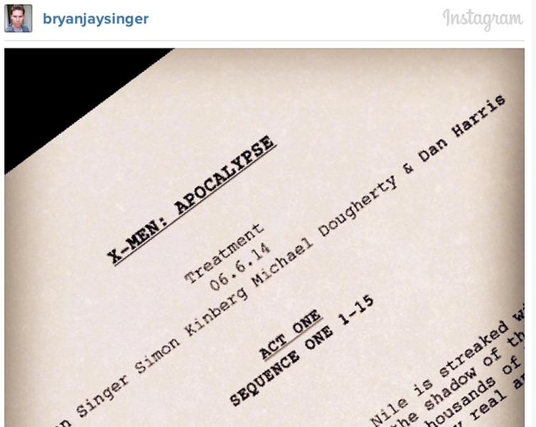 Bryan Singer reveals first glimpse of X-Men: Apocalypse