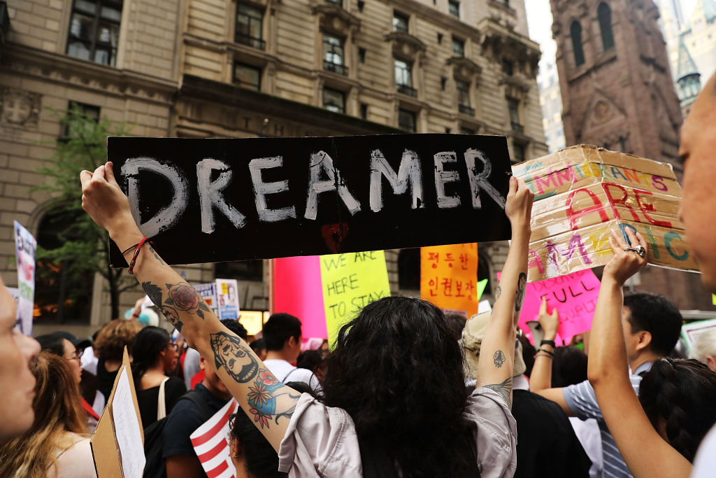 A protest for Dreamers. 