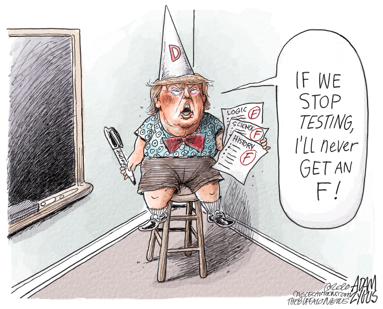 Political Cartoon U.S. Trump coronavirus testing&amp;nbsp;