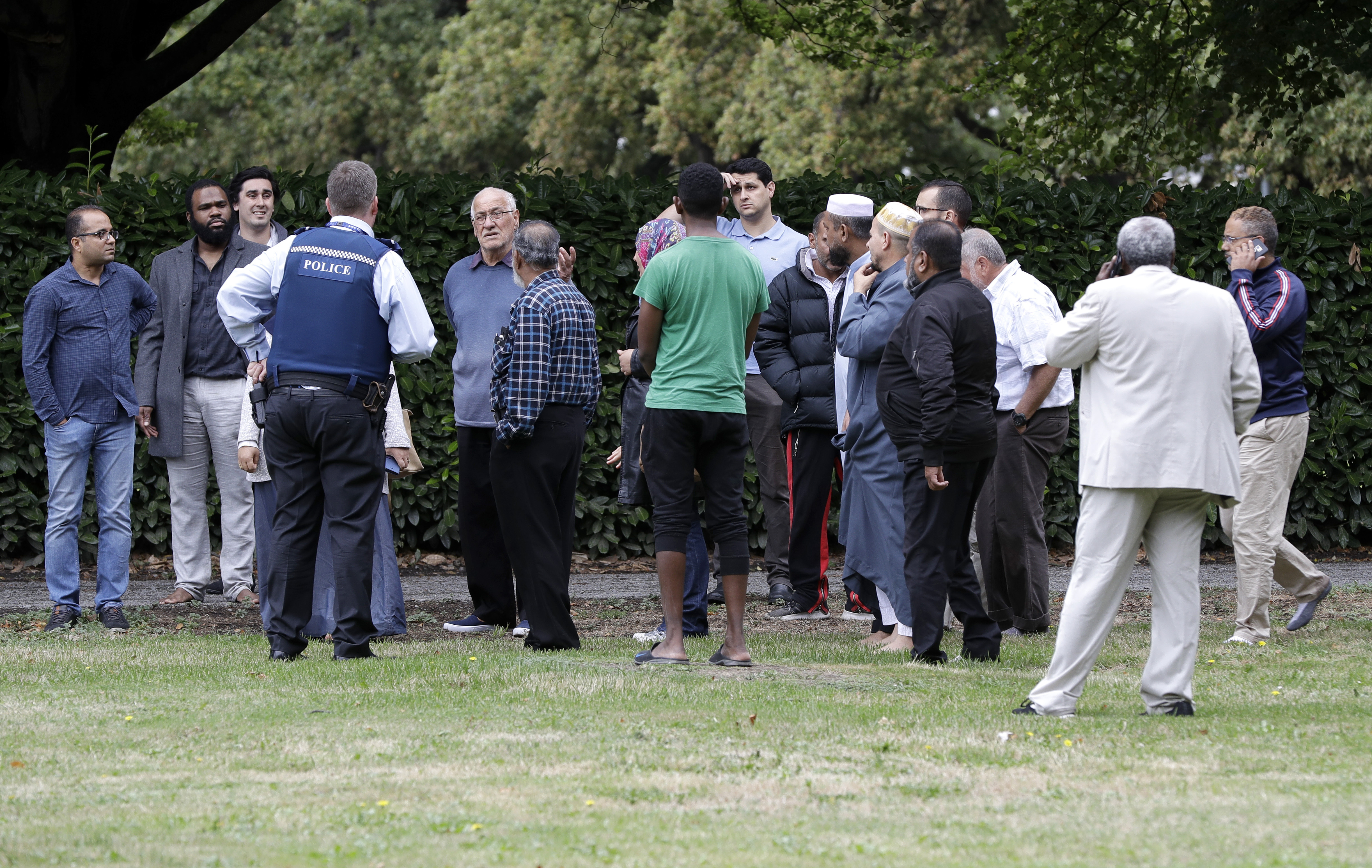 Witnesses to a shooting at a mosque in Christchurch on Friday.