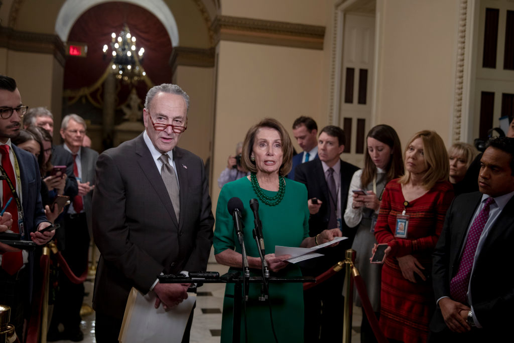 Democratic leaders Chuck Schumer and Nancy Pelosi