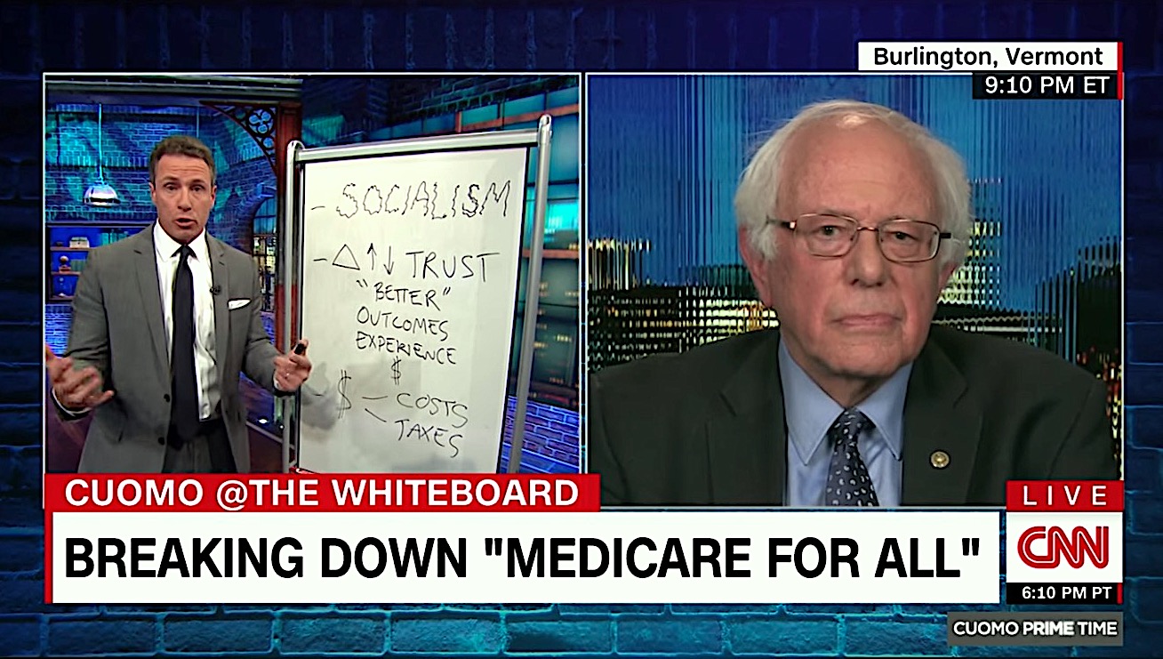 Chris Cuomo and Bernie Sanders debate Medicare-for-all
