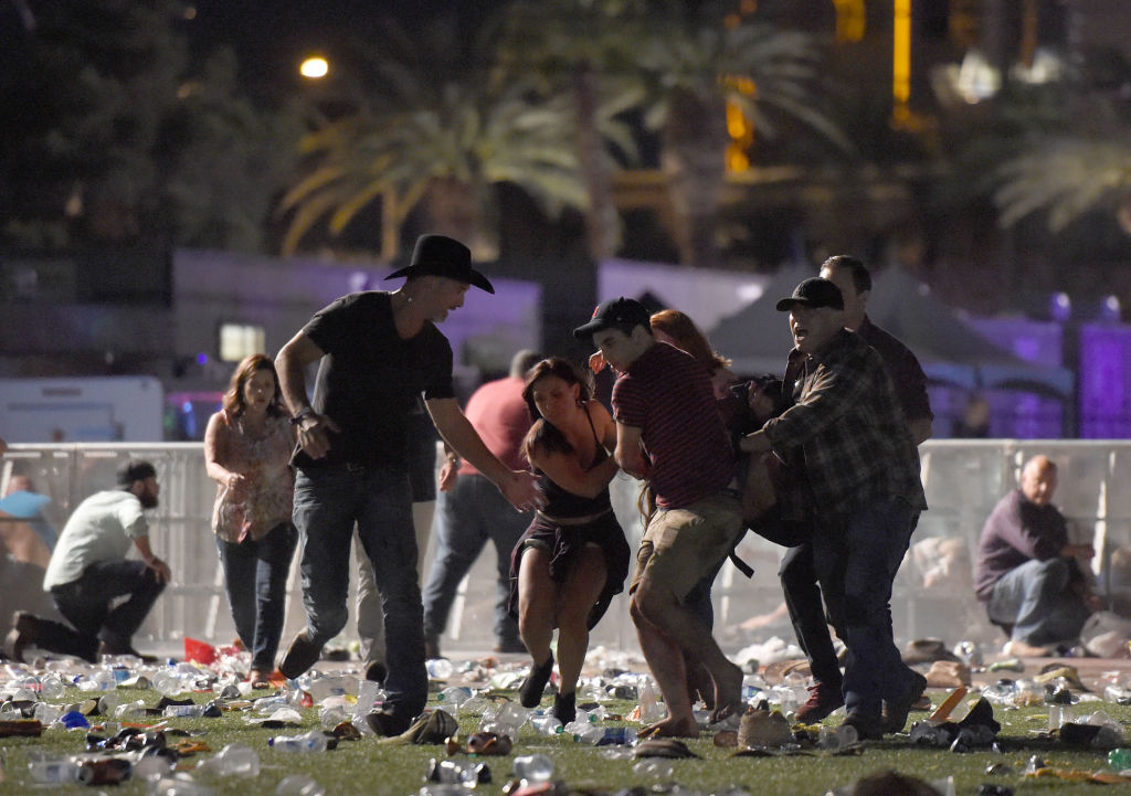People escape Las Vegas shooter