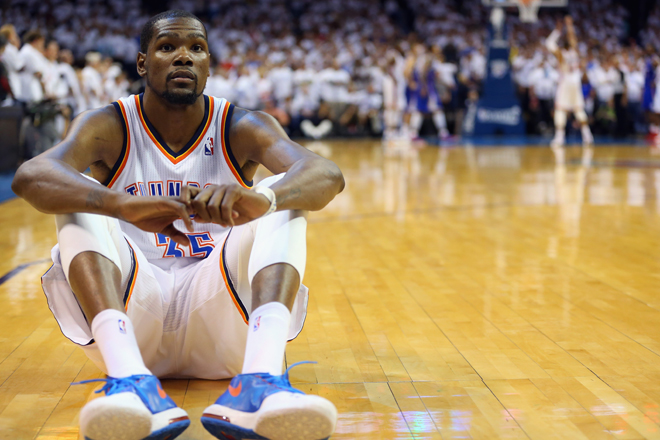 Kevin Durant literally couldn&#039;t watch the tense finish to last night&#039;s Thunder-Clippers game