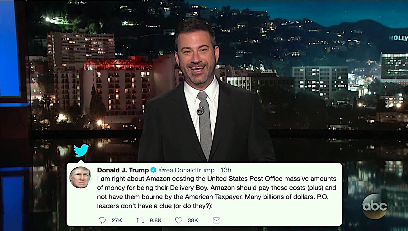 Jimmy Kimmel has a suggestion for Amazon