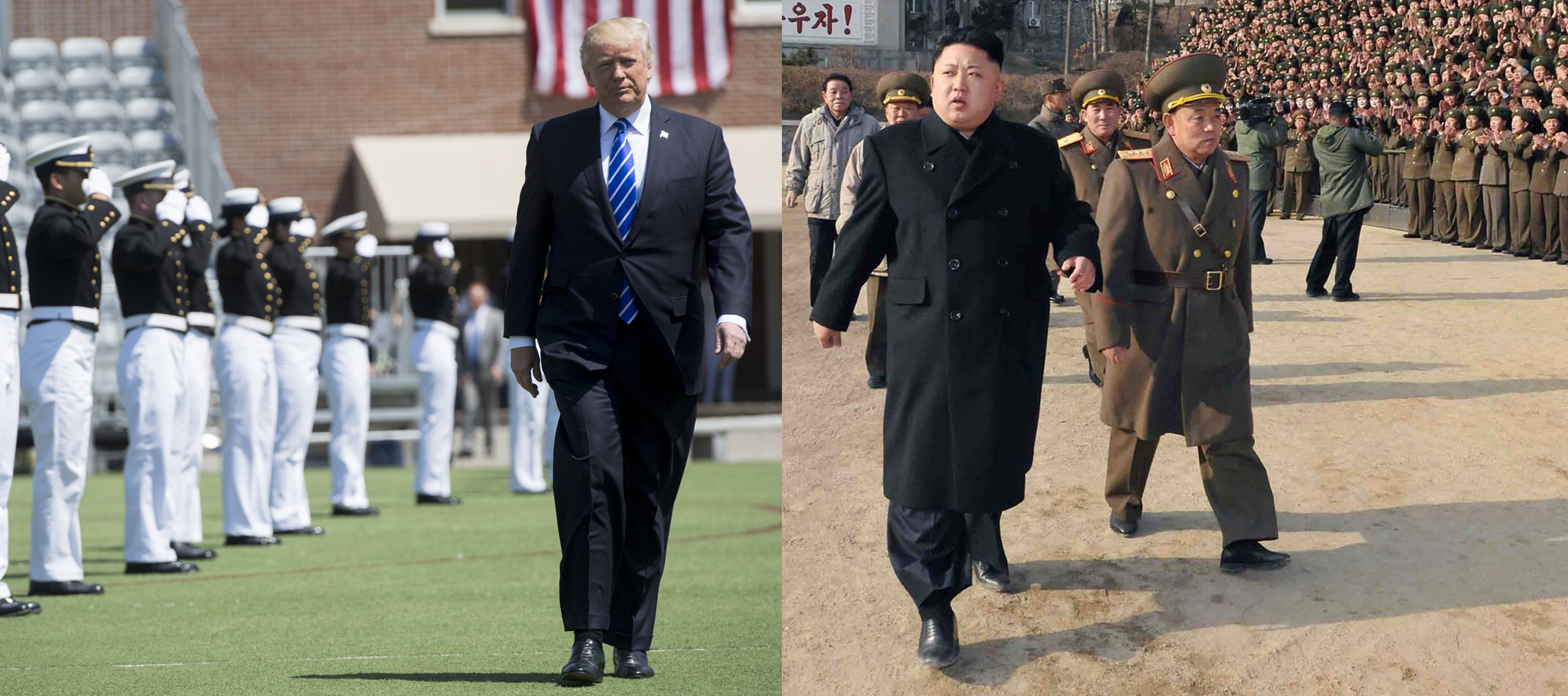 President Trump and North Korean leader Kim Jong Un.