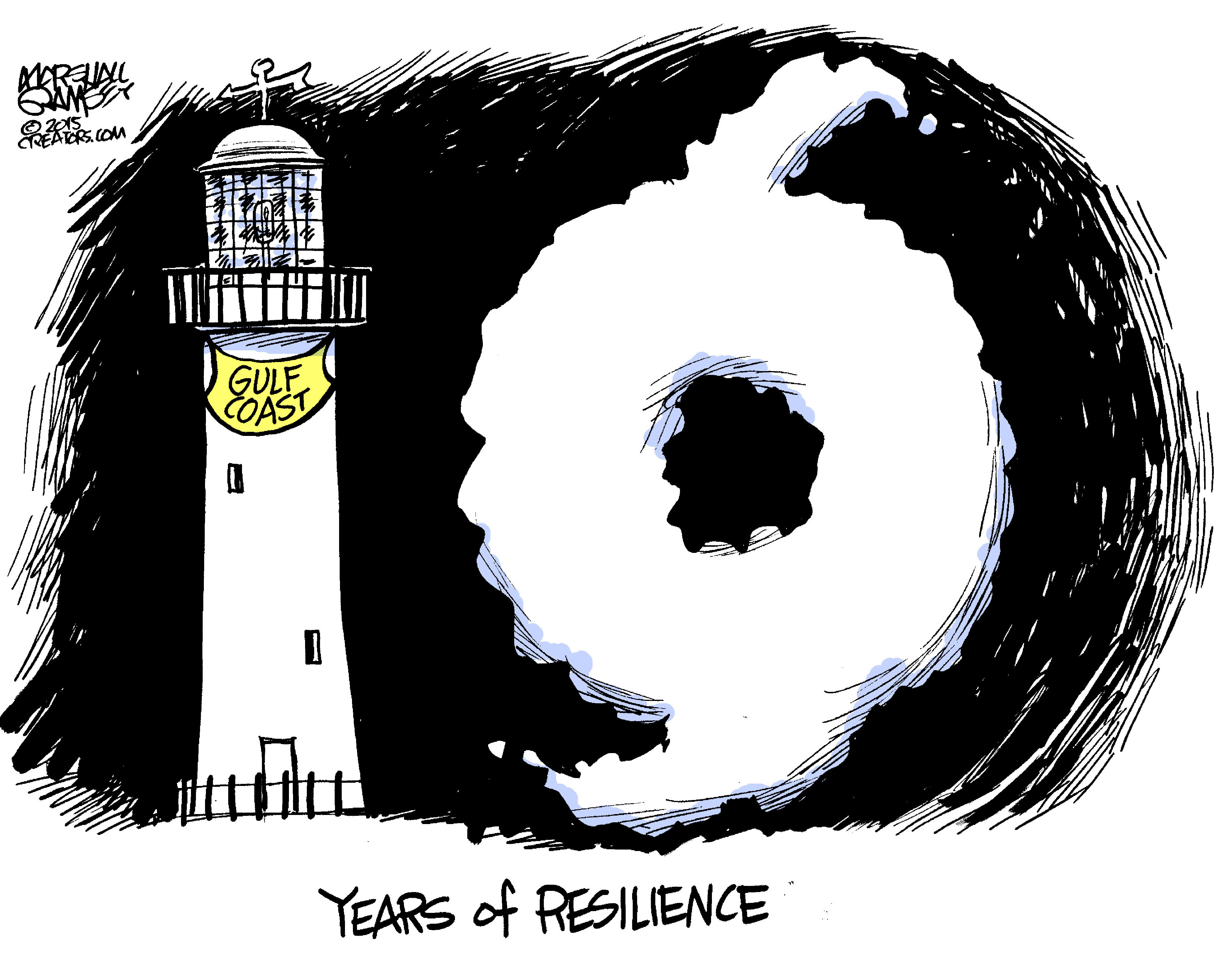 Editorial cartoon . Hurricane Katrina