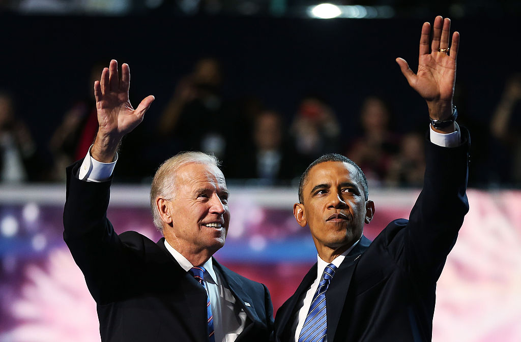Former President Barack Obama and former Vice President Joe Biden.