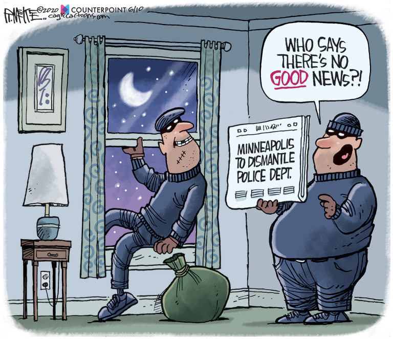 Editorial Cartoon U.S. Minneapolis defund police