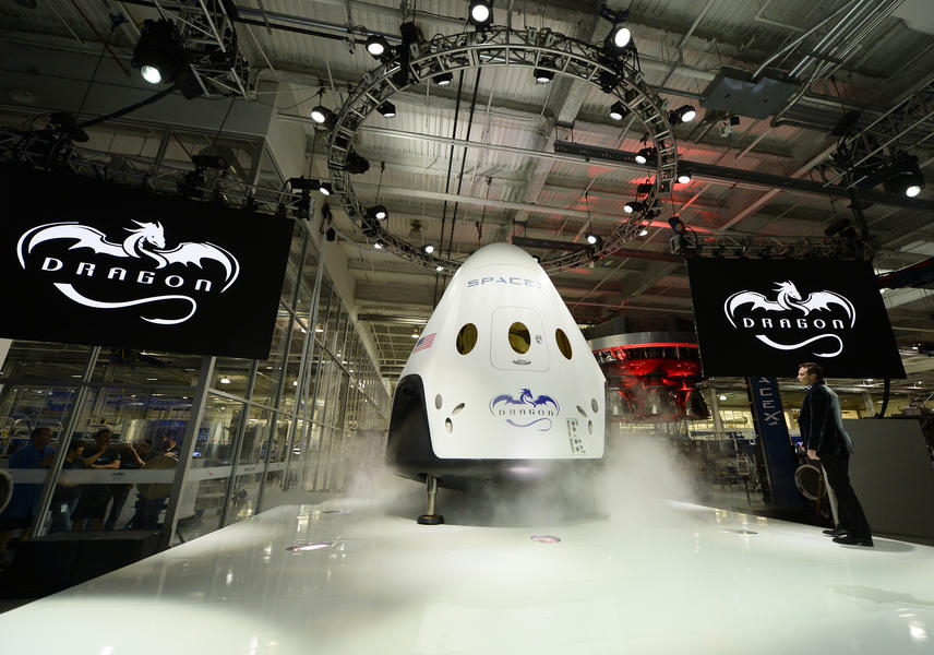 Elon Musk unveils the Dragon V2 spaceship, which could take astronauts into orbit by 2017