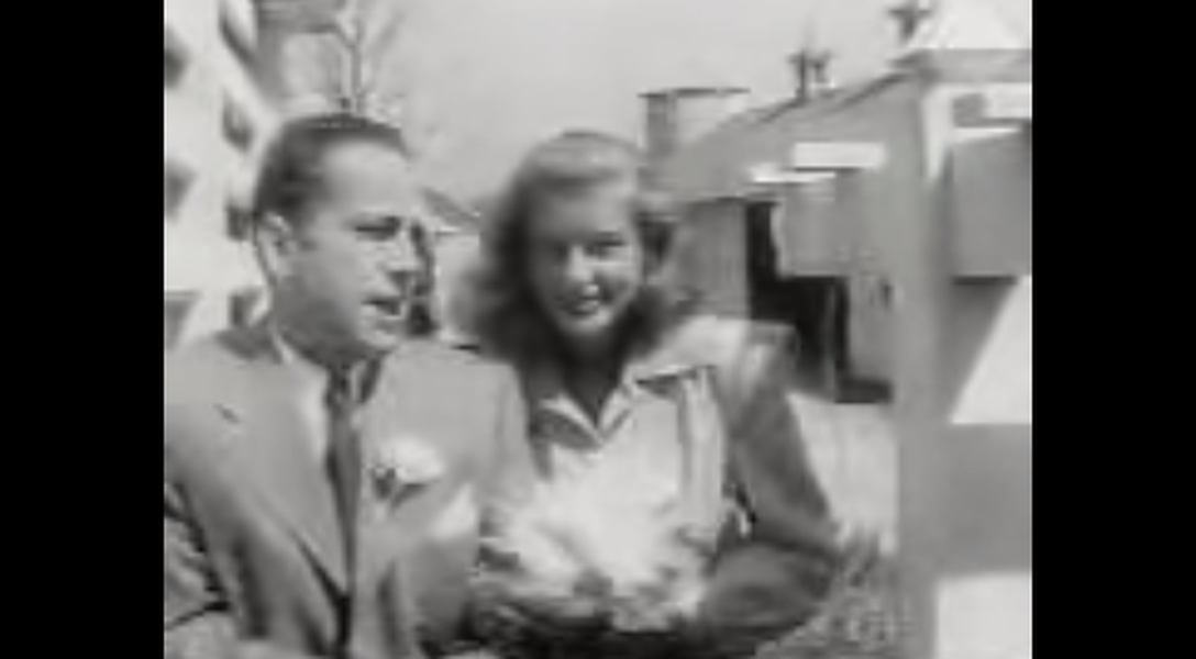 Watch original footage from Lauren Bacall and Humphrey Bogart&#039;s 1945 wedding