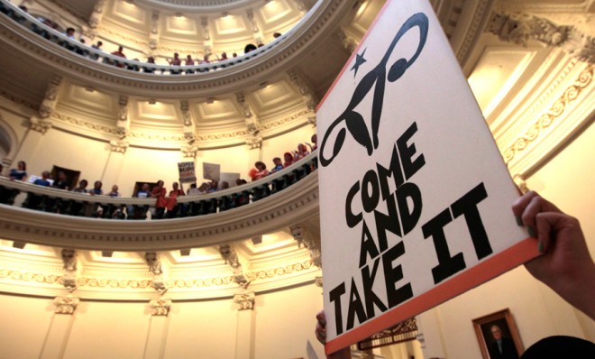 Protesters rally at the Texas State capital 